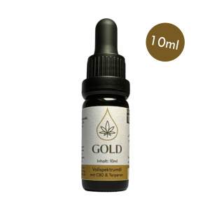 CBD Hanf Aromaöl GOLD, Vollspektrum mit 10% CBD...