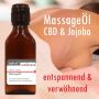 MassageÖl CBD und Jojoba - für besinnliche Momente, entspannend und verwöhnend