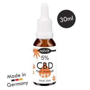 CBD Öl für Tiere mit MCT Öl verfeinert, 5%...