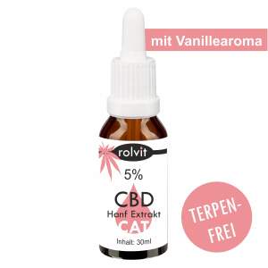 CBD Öl für Katzen, 5% CBD Hanf-Öl-Tropfen,...