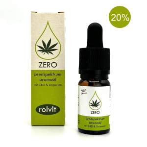 CBD Aromaöl Zero, Breitspektrum mit 20% CBD &...